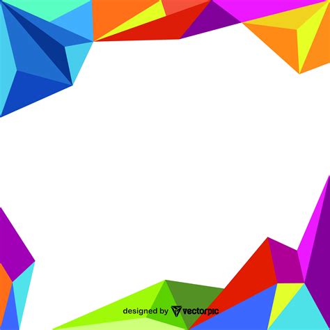 colorful geometry banner background editable design free vector | VECTORPIC