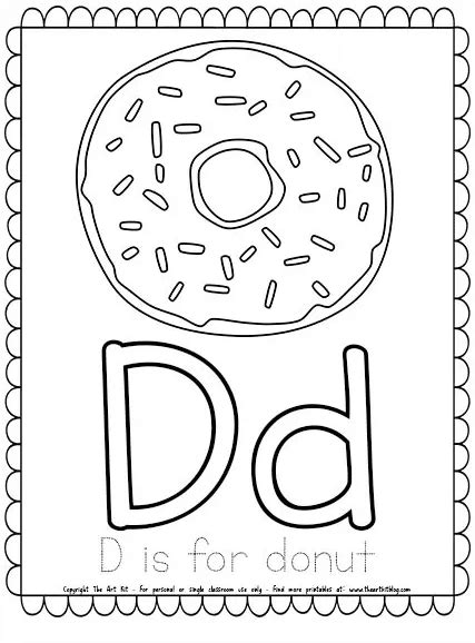 Letter D Coloring Page | Free Homeschool Deals