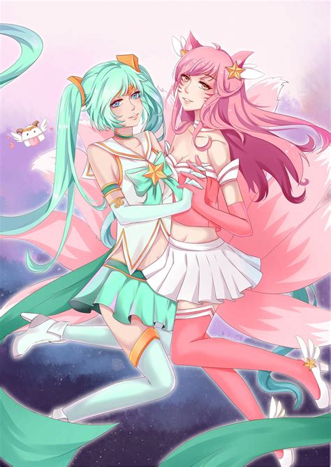 Star Guardian Ahri & Sona | Wallpapers & Fan Arts | League Of Legends ...