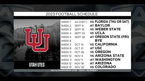 Utah's 2023 football schedule: Previewing the Utes’ season - YouTube