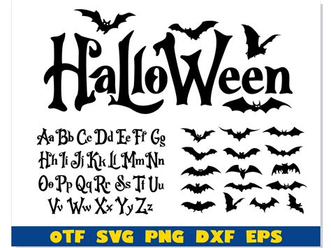 Halloween Bundle SVG | Halloween font otf, Bats SVG, Hallowe - Inspire Uplift