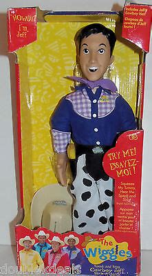 NEW THE WIGGLES JEFF SPEAK & SING COWBOY DOLL! 2004 COLD SPAGHETTI ...