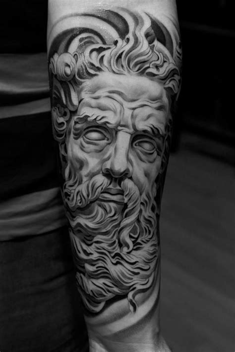 #tattoo | Zeus tattoo, Statue tattoo, Greek god tattoo