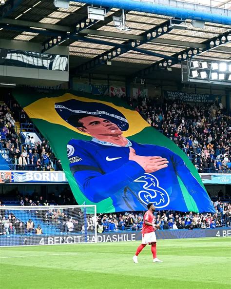 Chelsea fans display Thiago Silva banner at Stamford Bridge against ...