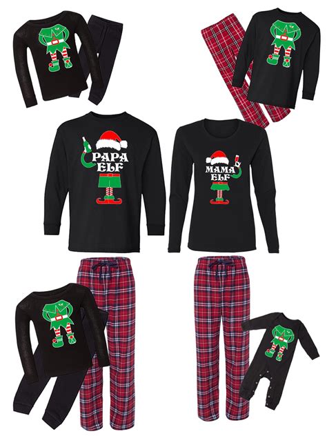 Awkward Styles - Awkward Styles Family Christmas Pajamas Set Red Funny Elf Squad Matching ...