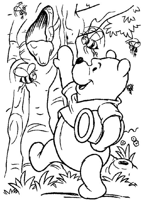 winnie the pooh coloring page - Free Coloring Pages Printables for Kids