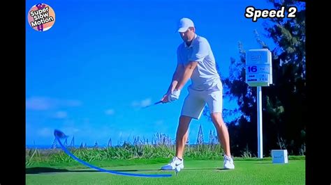 Scottie Scheffler Driver Swing in Normal, Slow-Mo and Super Slow-Motion. face on. - YouTube