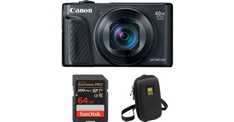 Canon PowerShot SX740 HS Digital Camera with Accessories Kit