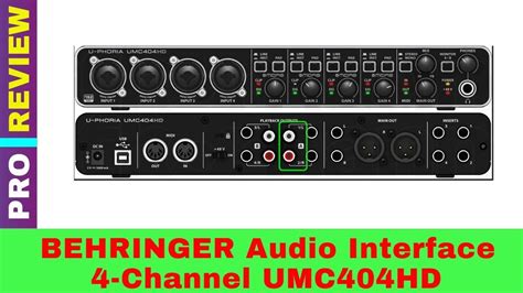 Behringer UMC404HD Review 2019 | Reviews, 4 channel, Interface