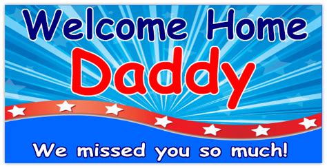 Welcome Home Daddy Banner | Welcome Home Banner | Military Banners | Welcome Home Sign