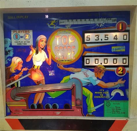 Top Score Pinball Machine (Gottlieb, 1975) | Pinside Game Archive