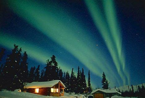 a log cabin in Alaska....yes please http://www.alaska-in-pictures.com/log-cabin-with-northern ...