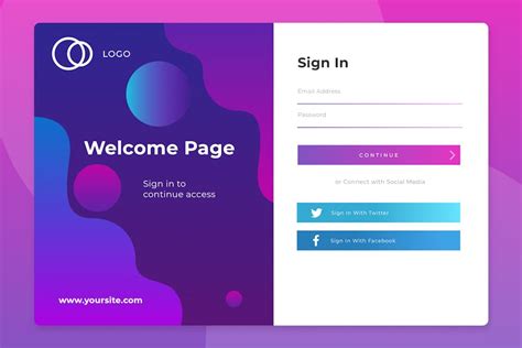 Login Page Screen 02 - Design Template Place