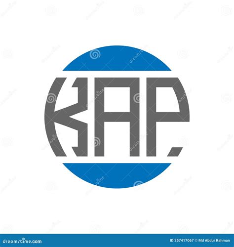 KAP Letter Logo Design on White Background. KAP Creative Initials Circle Logo Concept Stock ...