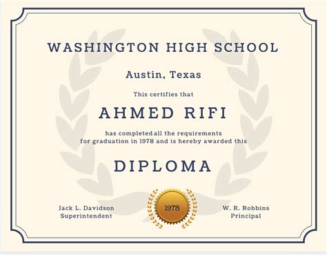 Free Printable High School Diploma Templates - Free Printable A To Z