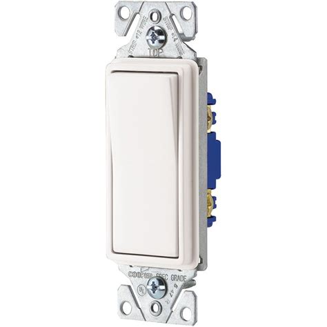 Shop Eaton 15-amp White Rocker Light Switch at Lowes.com