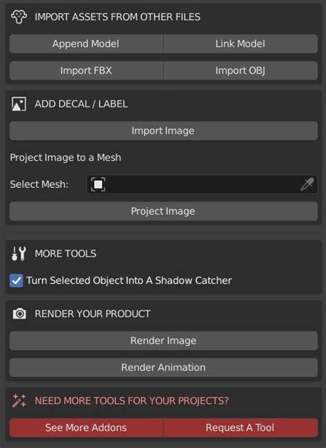 Product Rendering Tools - Blender Market