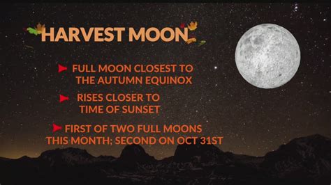 October will begin with the Harvest Moon but end with a spooky Halloween full moon | WRBL