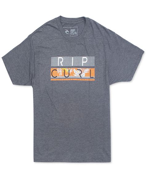 Rip Curl Owen Crew Heather T-shirt in Gray for Men - Lyst