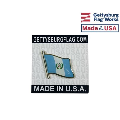 Guatemala Lapel Pin (Single Waving Flag)