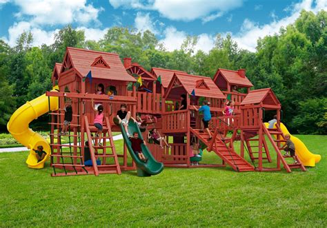 Playsets For Backyard : The Best Little Backyard Playsets For Small Lawns Patios : Peak swing ...