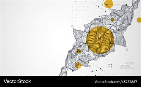 Modern science or technology art elements trendy Vector Image