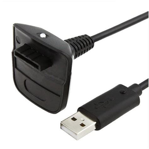 Black Color Wireless Controller USB Charging Cable for Xbox 360 - US$3.42