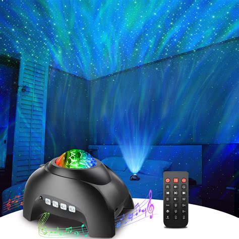 Star Projector, Rossetta Galaxy Projector for Bedroom, Bluetooth Speaker and White Noise Aurora ...