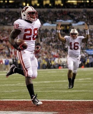 #28 Montee Ball and #16 Russell Wilson, Wisconsin Badgers | Wisconsin ...