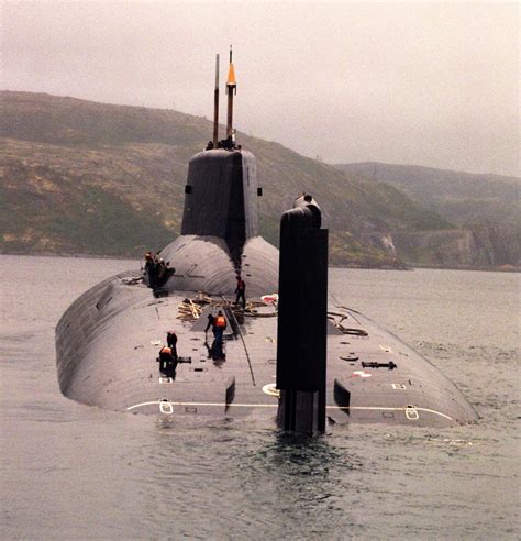 Russian Typhoon-class submarine going to patrol | Nuclear submarine, Submarines, Russian submarine