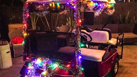 Decorate Your Golf Cart With Christmas Lights For Under $100 - YouTube