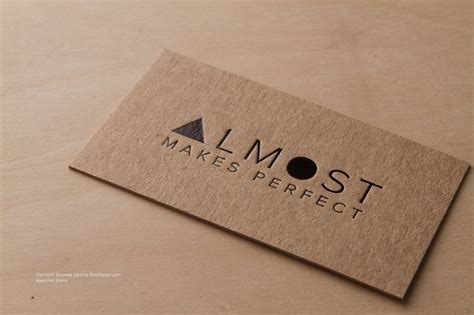 RockDesign.com | High End Business Cards | Brown Kraft Business Card ...