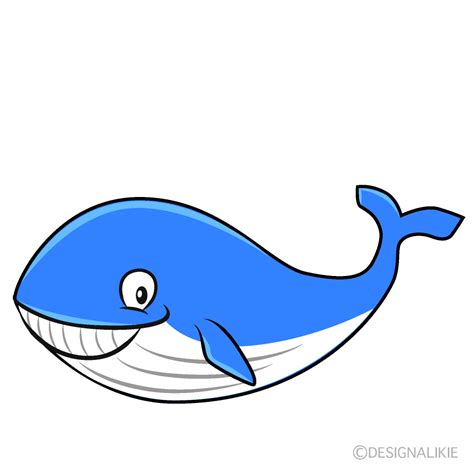 Free Relaxing Whale Cartoon Clipart Image | Charatoon