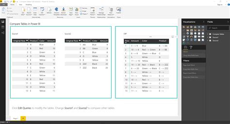 Compare Tables in Excel & Power BI - DataChant