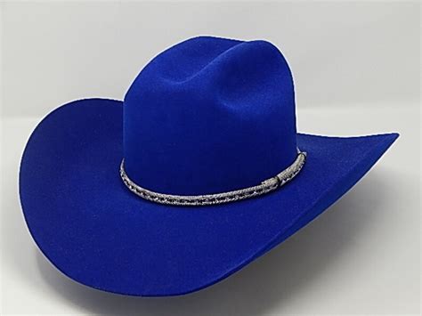 8X Royal Blue Western Cowboy Hat | Etsy