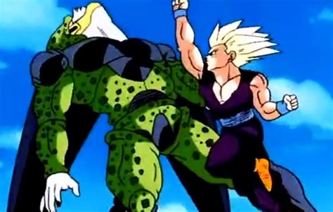 Gohan vs Cell - Full Fight (No filler/dialogue) | Gohan vs cell, Mario characters, Gohan