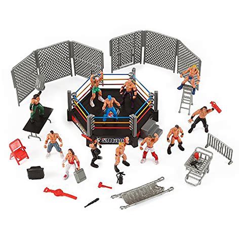 YDxl 1 Set Wrestling Playset Realistic DIY Mini Wrestling Action Figure ...