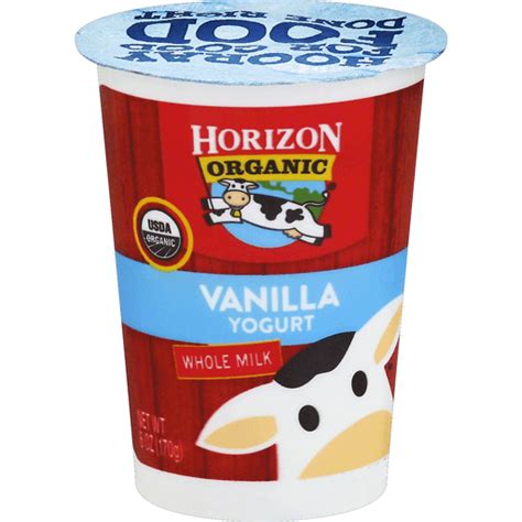 Horizon Organic Yogurt, Whole Milk, Vanilla | Organic | Quality Foods