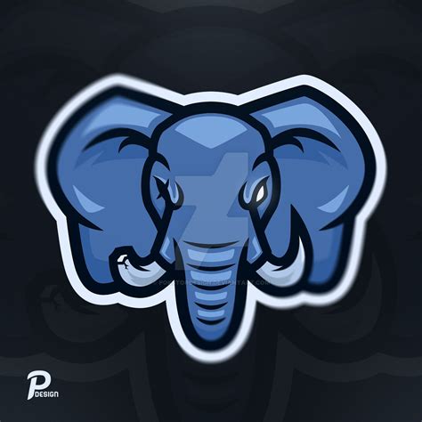 Blue Elephant Mascot logo by PokStorDesign on DeviantArt