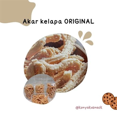 Jual Akar kelapa original | kue kering | makanan ringan (cemilan) | Shopee Indonesia