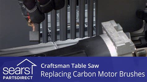 How to Replace Craftsman Table Saw Carbon Motor Brushes - YouTube