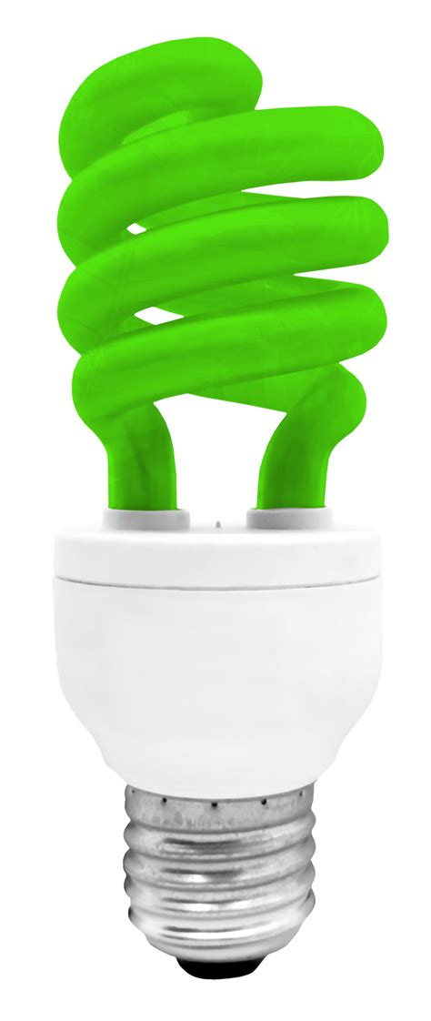 Green Fluorescent Light Bulb. 8844975 PNG