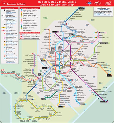 Metro map of Madrid. Metro maps of Spain. | Map of spain, Metro map, Madrid metro