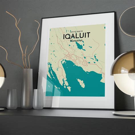 Iqaluit City Map, Art Print, Wall Decor - OurPoster.com