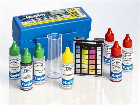 Taylor Technologies K-1003 6-Way Test Kit For Total Chlorine, Bromine, pH, Acid Demand, Base ...