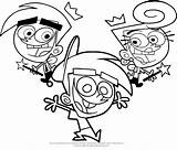 The Fairly Oddparents Coloring Page sketch template