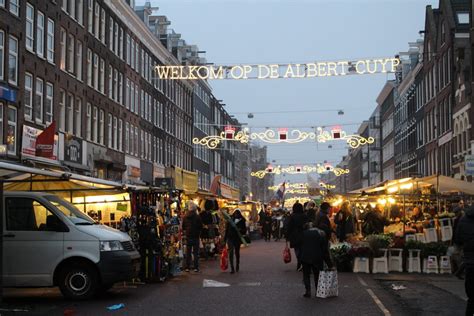 Albert Cuyp Market illuminated during NYE. - coffeeshop.tours