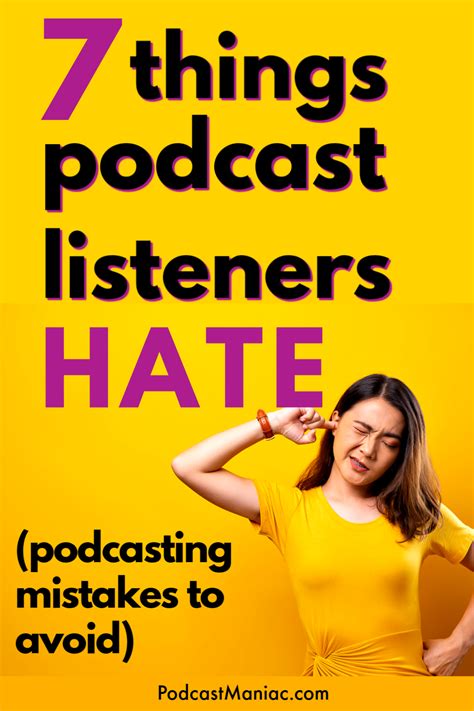 7 Common Podcasting Mistakes That Listeners HATE | Podcast topics, Podcast tips, Business podcasts