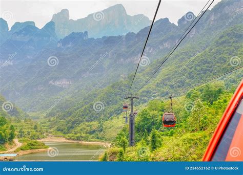 Cable Car at Zhangjiajie S National Forest Park Stock Photo - Image of park, tourism: 234652162