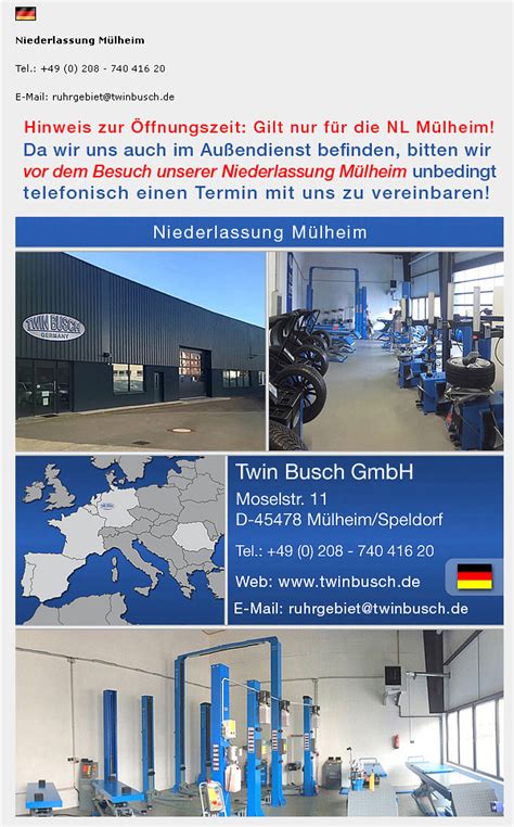 Twin Busch GmbH - GARAGE EQUIPMENT - qualitativ hochwertige und innovative Produkte